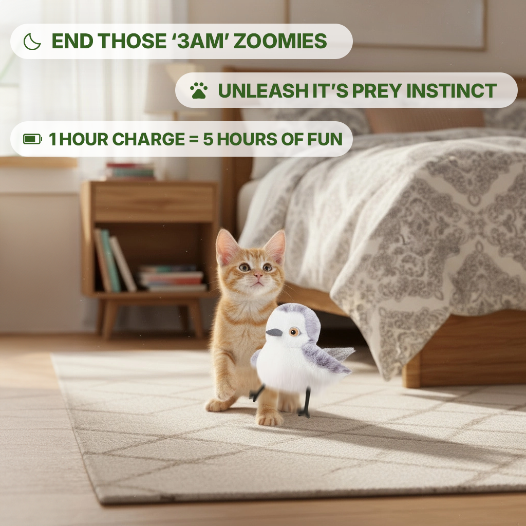 Toddln® flapping Bird Cat Toy